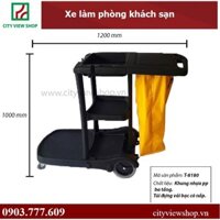 Xe dọn vệ sinh, phòng khách sạn
