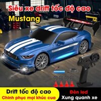 Xe Drift Điều khiển Từ Xa Tốc Độ Cao 4WD Tỉ Lệ 1:24, Đèn LED Xung Quanh
