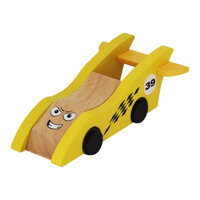 Xe đua công thức đồ chơi bằng gỗ chạy dây cót siêu nhanh