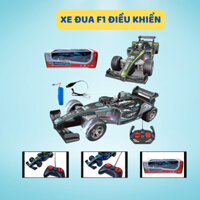 Xe đua F1, xe đua điều khiển từ xa siêu tốc độ sạc đa năng màu xanh cho bé yêu thích tốc độ cao