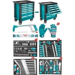 Xe đựng đồ nghề 7 ngăn 162 chi tiết Total THPTCS71621