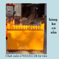 Xe Gỗ Bán Cafe Đẹp Không Mái