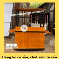 Xe Gỗ Bán Cafe Đẹp Sang
