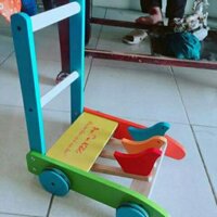 Xe gỗ tập đi 3 con chim cỡ lớn cho bé iu