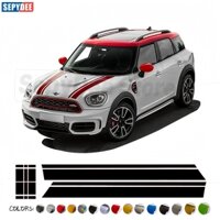 Xe Hood Miếng Dán Bonnet Bên Sọc Động Cơ Thân Cây Đồ Họa Vinyl Decal Cho MINI Countryman F60 2017-2023 JCW Phụ Kiện
