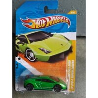 xe Hot Wheels Lamborghini Gallardo xanh lá