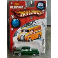 xe Hot Wheels real riders 1957 Chevy xanh lá