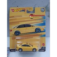 xe Hot Wheels real riders Audi S4 màu vàng,  hàng hiếm