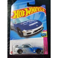 Xe Hotwheels 95 Mazda RX-7 Falken (Màu Bạc)