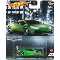 Xe Hotwheels Lamborghini Huracan LP610-4 (Bánh Cao Su)