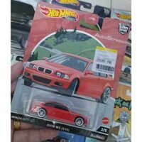 Xe Hotwheels Siêu Xe BMW M3 E46 (Màu Đỏ, Bánh Cao Su)