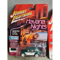 Xe Johnny lightning 1965 Volkswagen Beetle màu xanh trắng