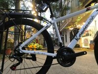 Xe KAWAMURA MISU 3 khung nhôm không mối hàn xe địa hình, MTB Trắng - Trắng Chữ Đen (Chiếc)