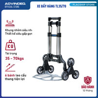 Xe Kéo Đẩy Leo Cầu Thang 6 Bánh Rút Gọn ADVINDEQ TL-3570 35kg - Hàng Chính Hãng