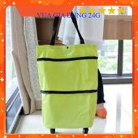 Xe Kéo Đi Chợ Dạng Túi Dài Có Bánh Xe