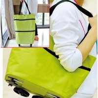 Xe Kéo Đi Chợ Dạng Túi Dài Có Bánh Xe
