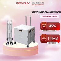 Xe kéo hàng gấp gọn 4 bánh  Fujihome, xe đẩy hàng vali xếp gọn 65L đi chợ đa năng siêu thị picnic ô tô