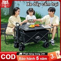 xe kéo hàng gấp gọn, chịu tải 300KG, có thể sử dụng cho cắm trại, mua sắm gia đình