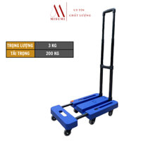 Xe Kéo hàng  Gấp Gọn Nhập Khẩu 200kg mẫu mới 2022-XKT01