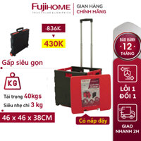 Xe kéo hàng hình vali gấp gọn 2 bánh Nhập Khẩu Fujihome