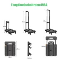 Xe Kéo hàng - Xe đẩy hàng Gấp Gọn 6 bánh VT160, tải trọng 200kg nhập khẩu chất lượng cao