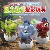 Xe kéo lại trứng khủng long cho trẻ em, máy chiếu, đồ chơi giáo dục phát triển trí thông minh, học tập sớm [yfs]