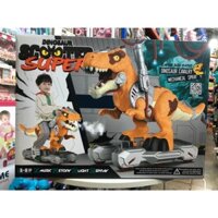 Xe khủng long T-Rex cưỡi được, phun được sương, đèn và tiếng