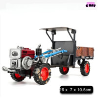 Xe kim loại, xe máy cày, xe công nông, chất liệu kim loại sắt, kích thước 26x7x11cm làm quà tặng