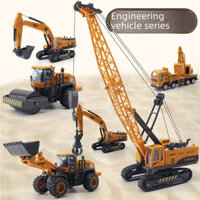 Xe kỹ thuật trẻ em xuyên biên giới đồ chơi ô tô cậu bé phù hợp với máy xúc đất đẩy móc máy khuấy Cần cẩu Mô phỏng xe