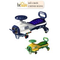 Xe lắc cho bé có nhạc BESUN Xe chòi chân trẻ em tải trọng lớn mô hình MÁY BAY