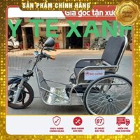 Xe lắc điện 3 bánh Y TẾ XANH - cho người già & khuyết tật.