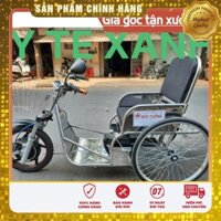 Xe lắc điện 3 bánh Y TẾ XANH - cho người già & khuyết tật.