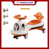 Xe lắc phi hành gia trẻ em có nhạc bánh phát sáng xe chòi chân cho bé [XLAC-PHG]