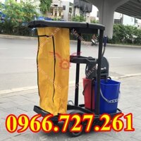 Xe làm vệ sinh Hiclean HC180C có bánh xe di chuyển