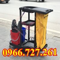 Xe làm vệ sinh Hiclean HC180C có bánh xe di chuyển