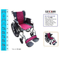 Xe Lăn Cao Cấp Bánh Mâm Lucass X-39B