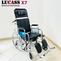 Xe Lăn Đa Năng Lucass X7, X-7 | Xe Lăn Lucass X7 - Có Bô, Ngả Nằm Và Tay Phanh - Chika