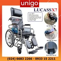 Xe Lăn Đa Năng Lucass X7, X-7 | Xe Lăn Lucass X7 - Có Bô, Ngả Nằm Và Tay Phanh - UNIGO