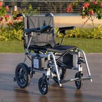 Xe lăn điện khung nhôm D702 gấp gọn nhẹ