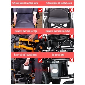 Xe lăn điện Việt Pháp TM083