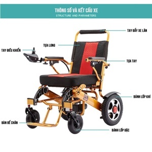 Xe lăn điện Việt Pháp TM094