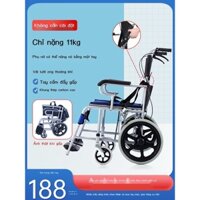Xe lăn gấp siêu nhẹ, nhỏ gọn, chuyên dụng cho người già, xe đẩy du lịch đơn giản, xe tay ga cho người già