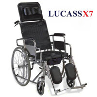 Xe lăn Lucass X7 đa năng có bô,bàn ăn,ngả lưng