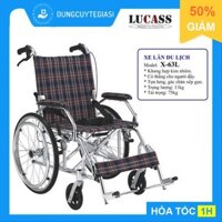 Xe Lăn Tay Du Lịch Khung Nhôm Siêu Nhẹ, Có Thắng Lucass X-63(x63, X63L,X63A)(Tiêu Chuẩn Mỹ)
