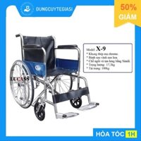 Xe Lăn Tay Vải Da Simili Lucass X-9(Xe lăn Lucass X9) (Tiêu Chuẩn Mỹ)