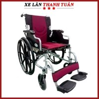 Xe lăn thể thao Lucass X-39B - Xe lăn tay bánh mâm, đệm ngồi siêu êm, có gác chân tháo rời