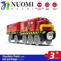 Xe lửa điện NUOMI, Đồ chơi đường ray xe lửa nhẹ & âm thanh hai xe, Quà tặng Giáng sinh Đồ chơi xe lửa Diecast Track Slot Đồ chơi đầu máy ô tô Đồ chơi giáo dục