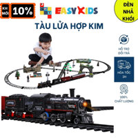 Xe lửa đồ chơi, tàu hỏa cho bé có nhiều phiên bản nhả khói hơi nước, đèn và âm thanh