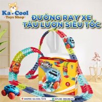 xe lửa  tàu lượn siêu tốc DIY trẻ em