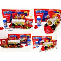 Xe lửa thổi bong bóng xà phòng 968A: Có đèn, nhạc: Loại lớn